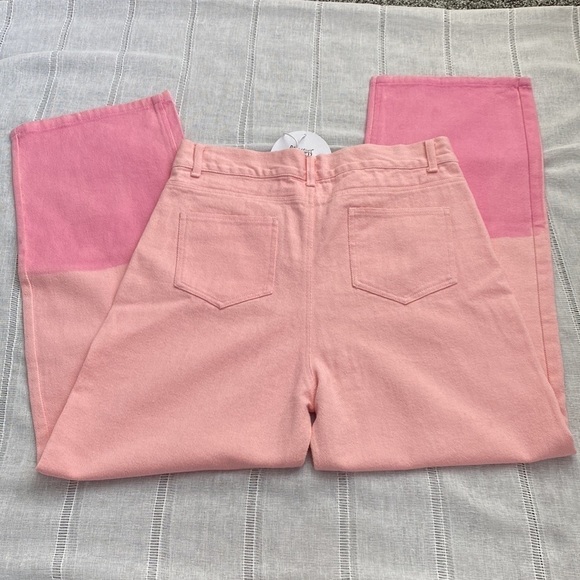NWT Princess Polly Cameran straight leg pink denim jeans. - Picture 9 of 13